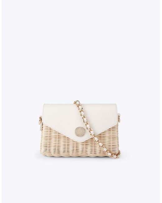 Carvela Kurt Geiger White Mariana Mini Basket Cross Body