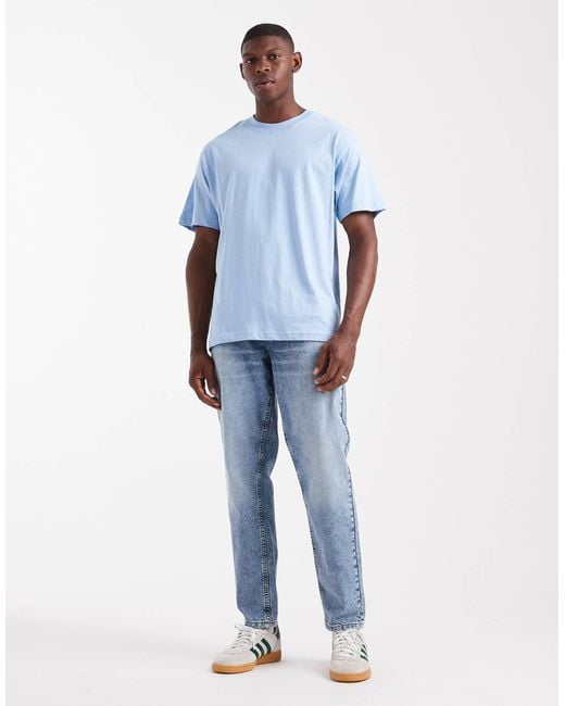 Cotton On Blue Loose Fit T-shirt for men