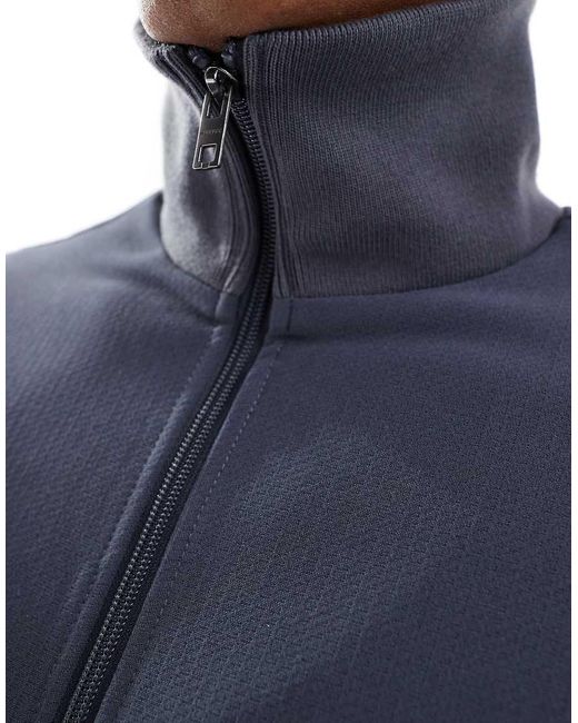 Chaqueta De Chándal Con Cremallera Y Diseño Estructurado Ant De (Parte De Un Conjunto) Weekday de hombre de color Blue