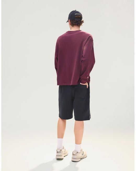 Bermuda Basic di Bershka in Purple da Uomo