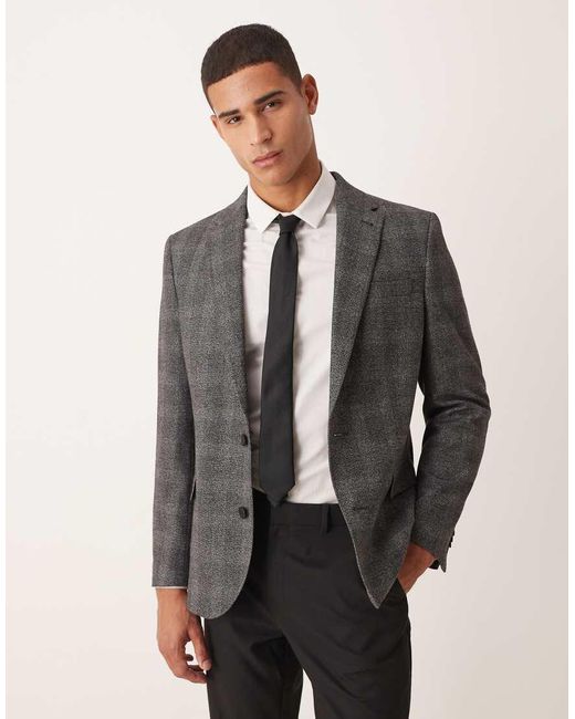 ASOS Gray Slim Blazer for men