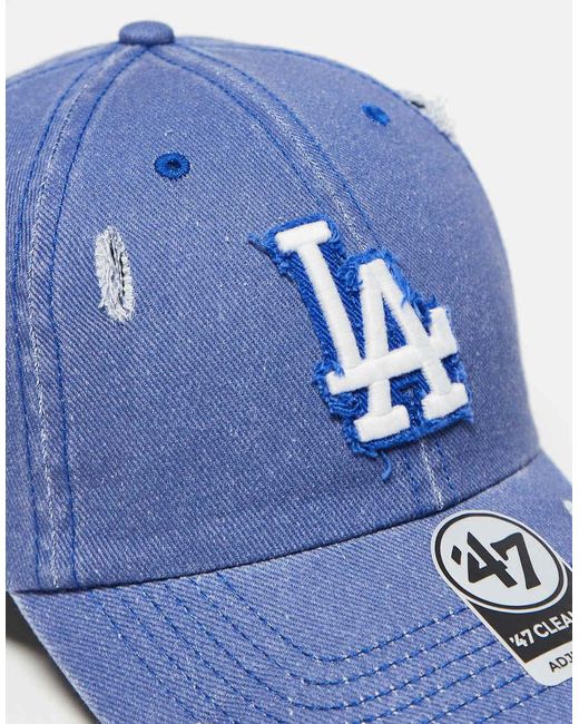 '47 Blue La Dodgers Clean Up Baseball Cap
