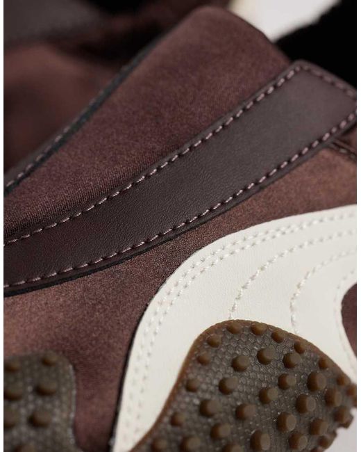PUMA Brown Mostro Move Satin Trainers
