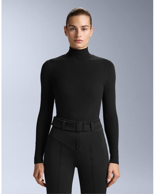 Oysho Black Thermal Base Layer Polar High-Neck Top