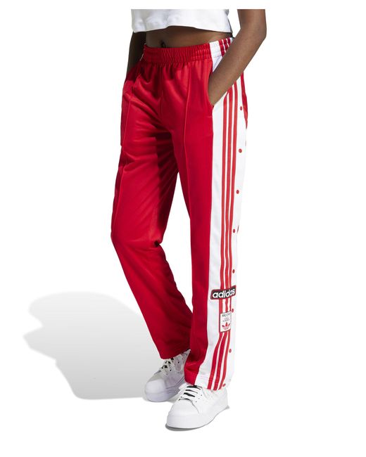 Adidas Originals Red Adidas – originals adibreak – e hose mit druckknöpfen