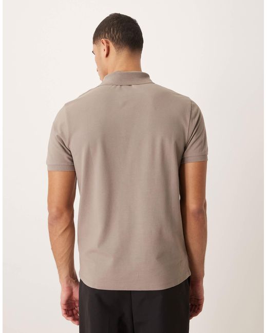 ASOS Gray Essentials Regular Fit Polo for men