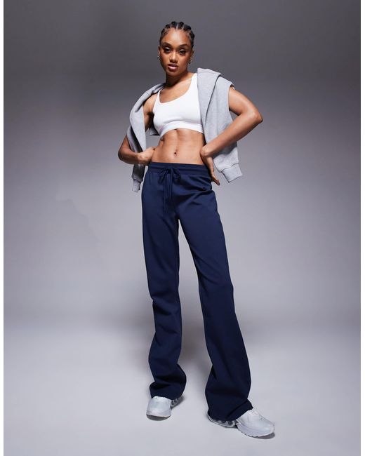 ASOS Blue Asos Design Tall Interlock Flared jogger