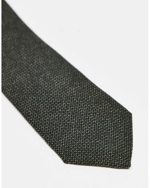 ASOS White Textured Tie for men