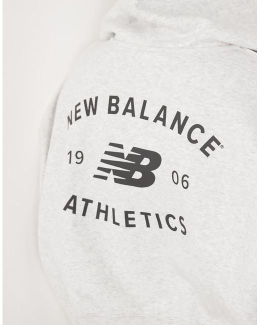 New Balance White Reimagined Fleece Full Zip