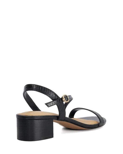 Dune Black Jolene Block Heeled Sandals
