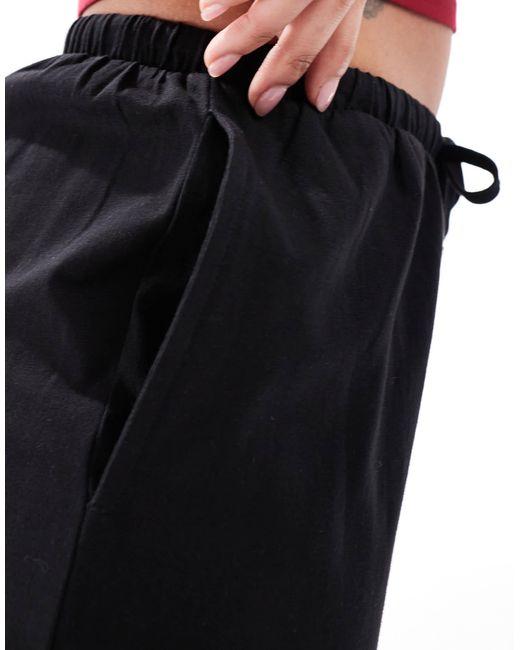 Threadbare Black – gerade geschnittene jersey-hose
