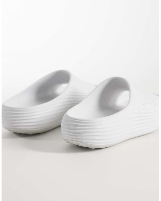 Nike White Reactx Sliders for men