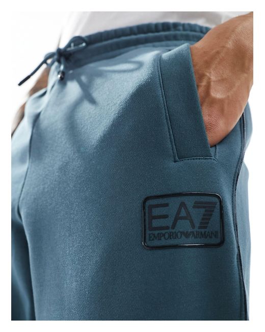 EA7 Armani – – jogginghose aus sweatstoff in Blue für Herren