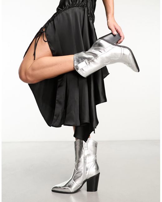 New Look Western Laarzen Met Hak in het Zwart Lyst NL