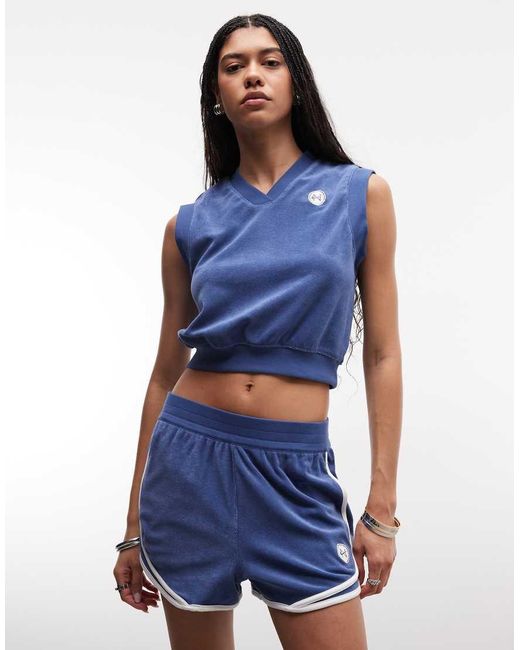 Nike Blue Chill French Terry Towelling Shorts