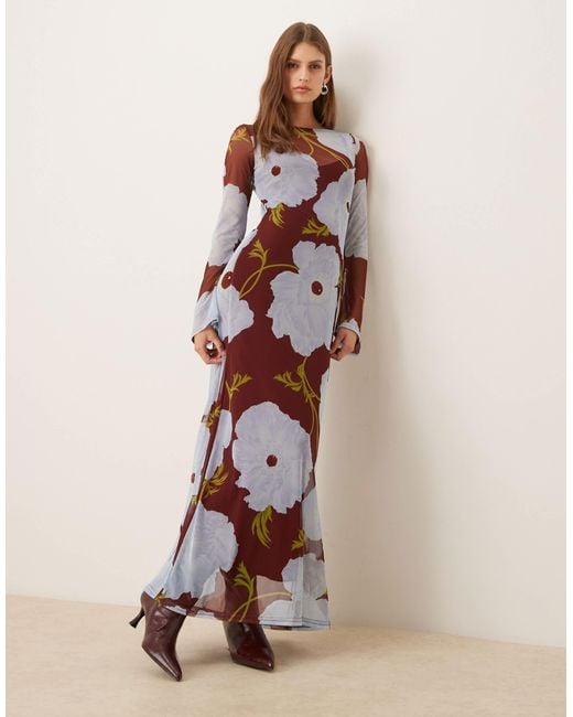 knee length dresses for ladies Never Fully Dressed Abstract Soleil Luna Mesh Dress