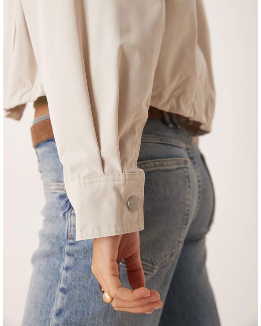 Abercrombie & Fitch Natural – schlichte utility-jacke