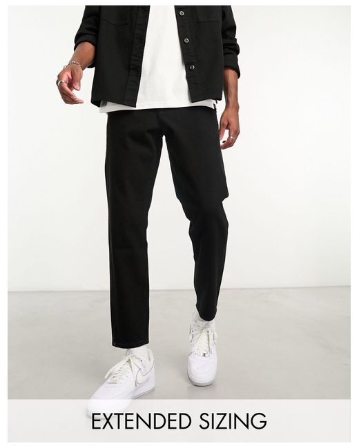 ASOS – klassische, steife jeans in Black für Herren