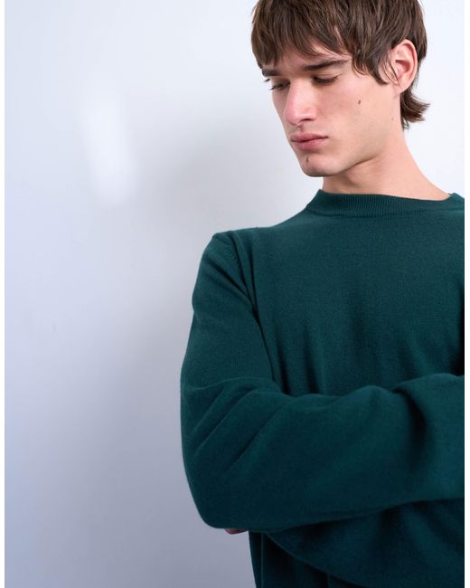 Pull ras Topman pour homme en coloris Green