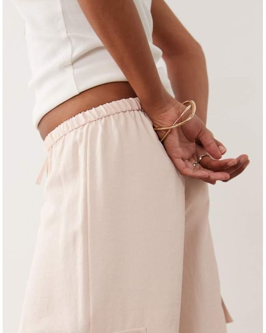 Miss Selfridge Natural Tailored Fluid Cargo Trouser