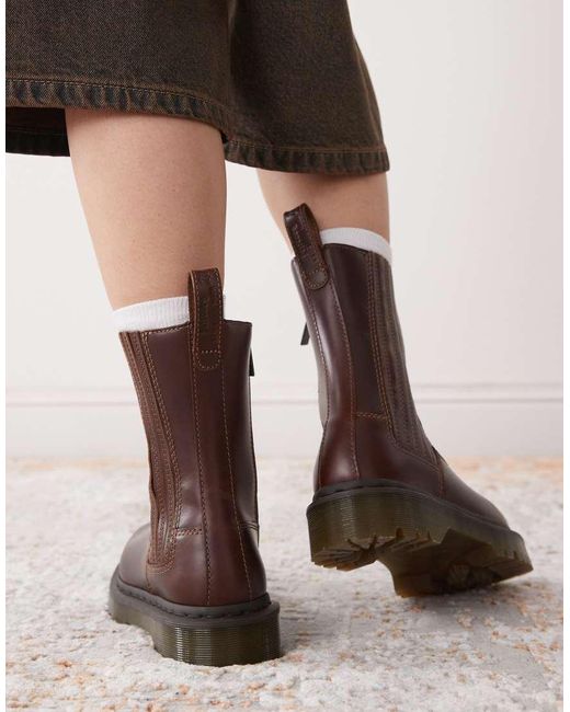 Dr. Martens Blue Amaayah Lo Pull On Boots