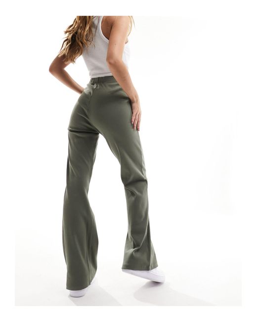 Pantalon droit tissé avec étiquette - olive Calvin Klein en coloris Green