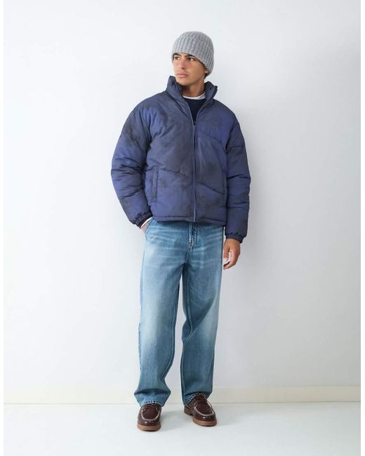 Balmohk Blue Puffer Jacket for men