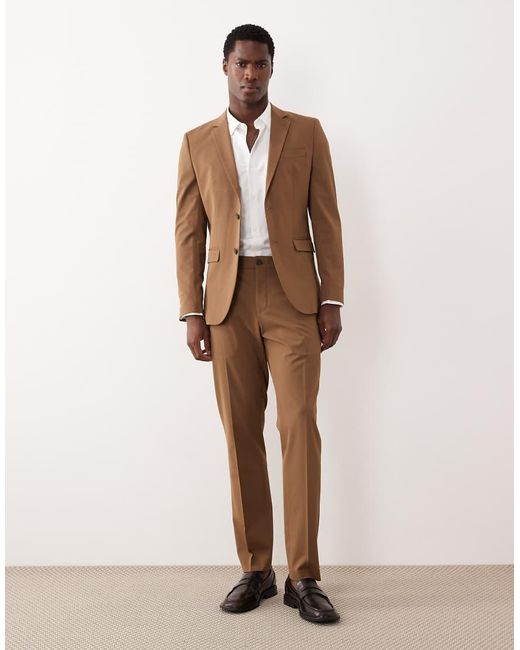 SELECTED Slim-Fit Blazer in het Brown voor heren