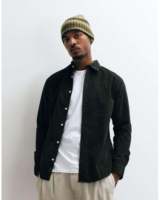 Jack & Jones Blue Regular Cord Shirt for men