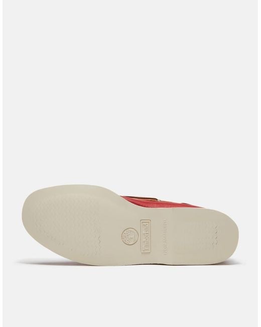 Timberland Red Classic Boat Shoe for men