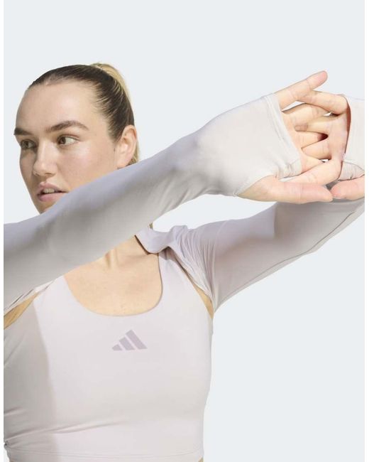 Adidas Originals Gray Power Essentials Workout Contour Shrug