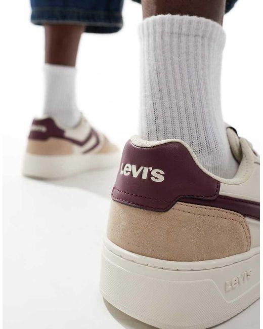 Levi's Blue Glide L Chunky Trainers With Patch Logo for men