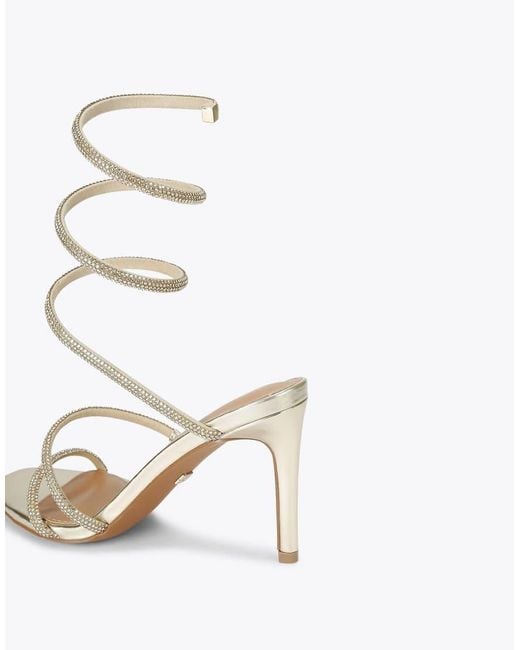 KG by Kurt Geiger White Athena Heeled Sandals