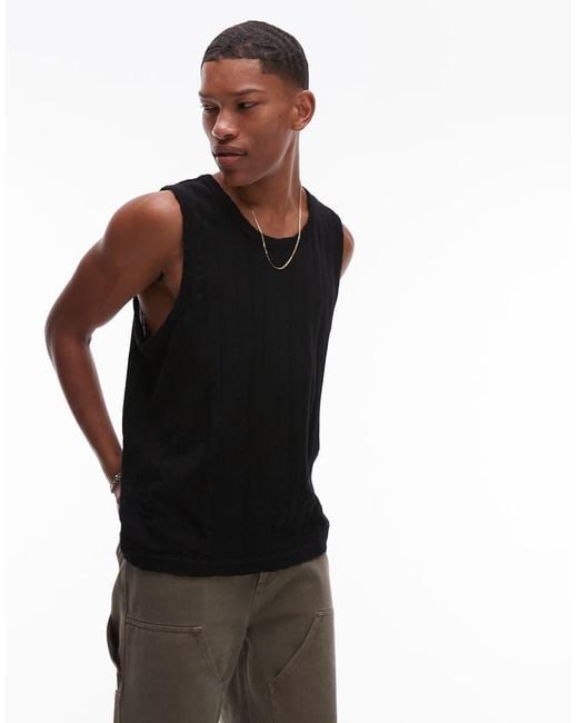 AllSaints Black Denver Vest for men