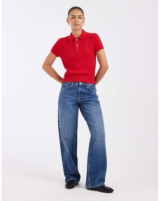 Polo Ralph Lauren Red Short Sleeve Pullover