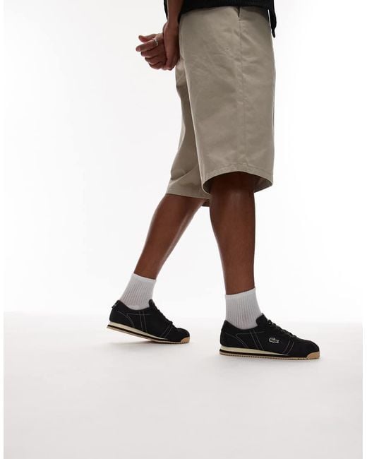 Lacoste Black Club Low Mesh Trainers for men