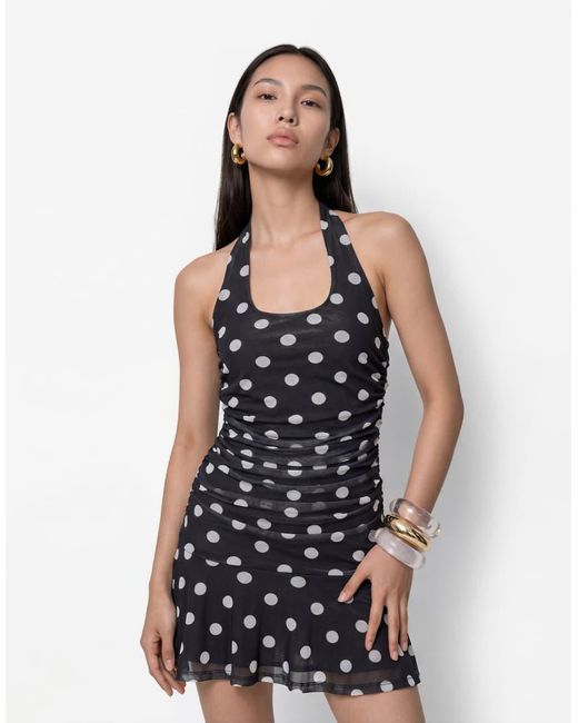 Noisy May Blue Halterneck Mini Dress