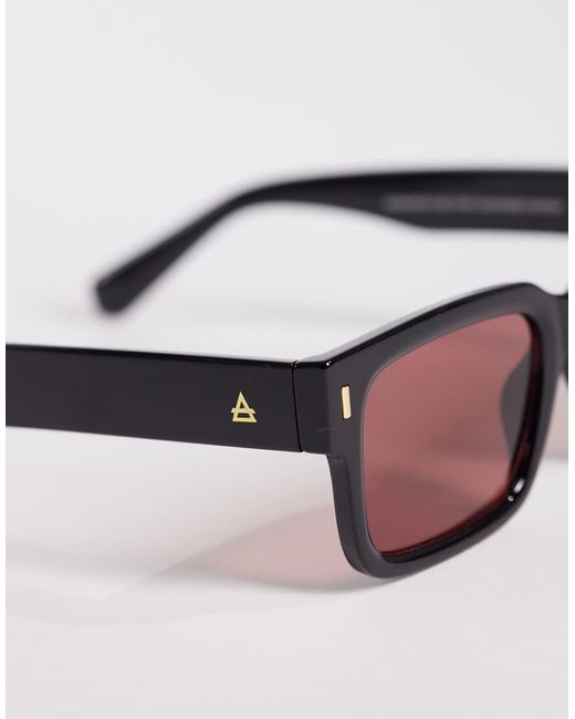 Aire Pink Castor Rectangular Sunglasses