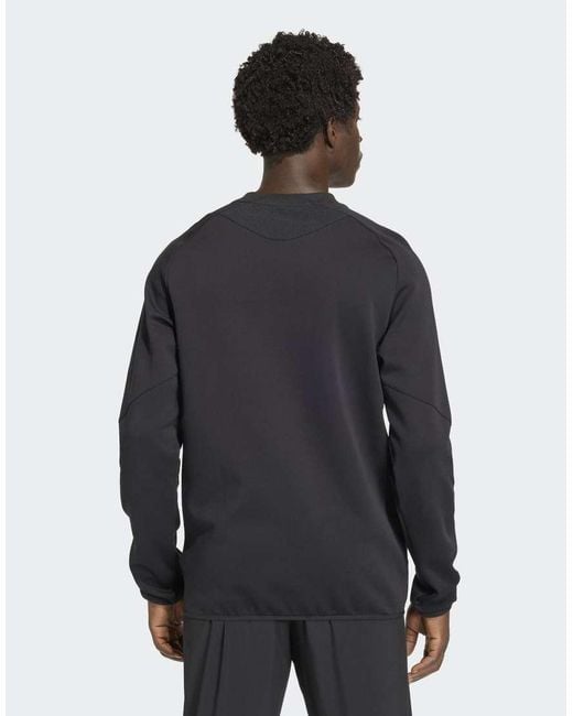 Adidas Originals Gray Tiro Travel Crew Sweatshirt for men
