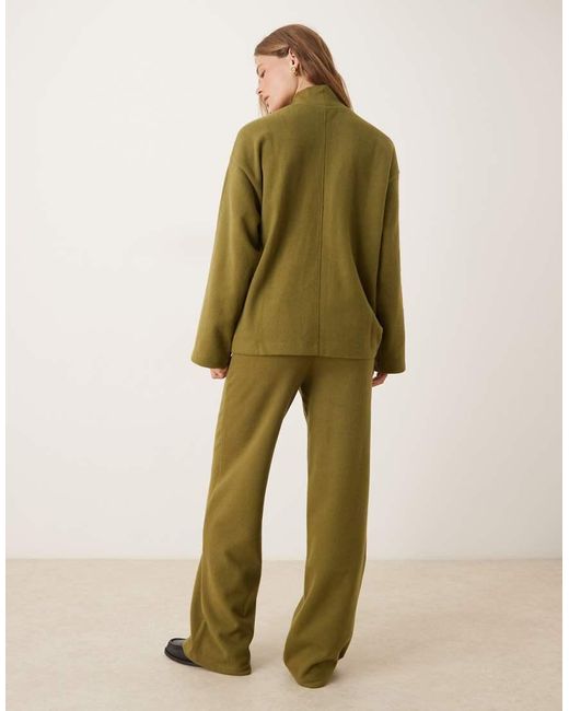 ASOS Green Supersoft Co-ord Wide Leg jogger