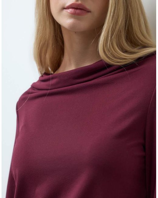 Vero Moda Red Long Sleeve Waterfall Top