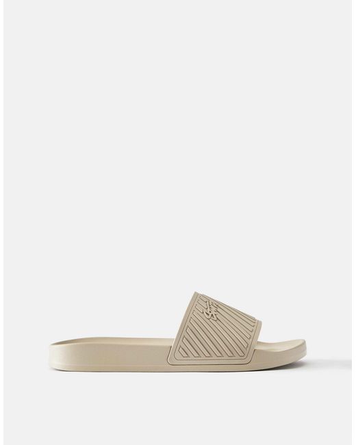 Pull&Bear – gummierte sandalen in White für Herren