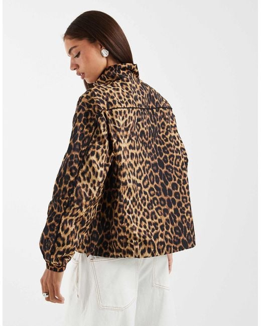 ASOS Brown Oversized Track Jacket