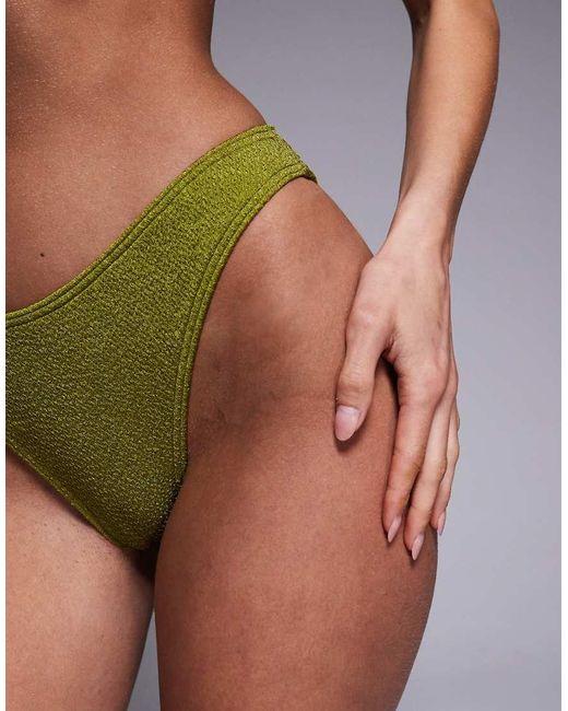 South Beach Green Tieside Bikini Bottom
