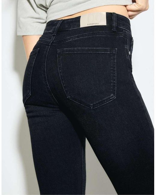 Stradivarius Gray Petite Regular Waist Skinny Jeans