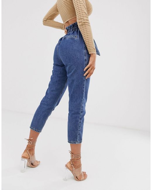 river island paperbag jeans