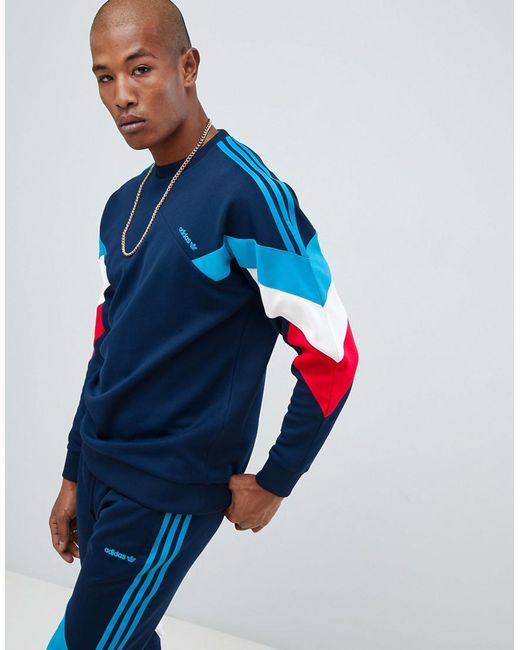 Adidas Originals Blue Palmeston Sweatshirt for men