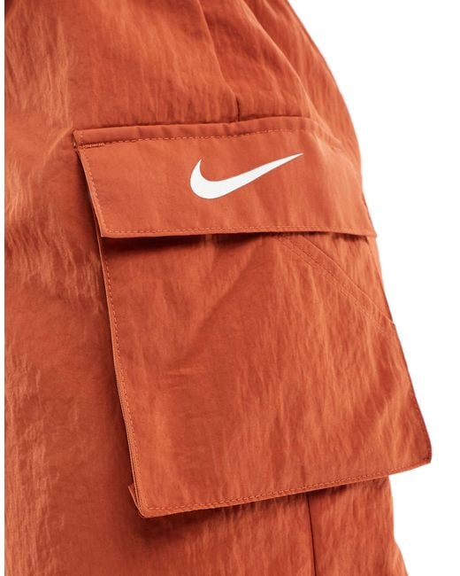 Nike White Woven Cargo Shorts