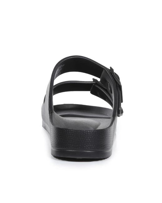 Regatta Black Lightweight Brooklyn Double Strap Sandals