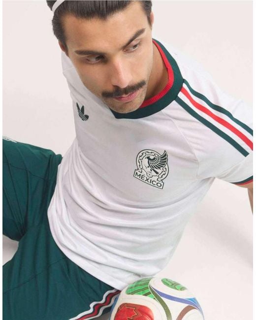 Adidas Originals Gray Mexico 26 Away Authentic Jersey for men
